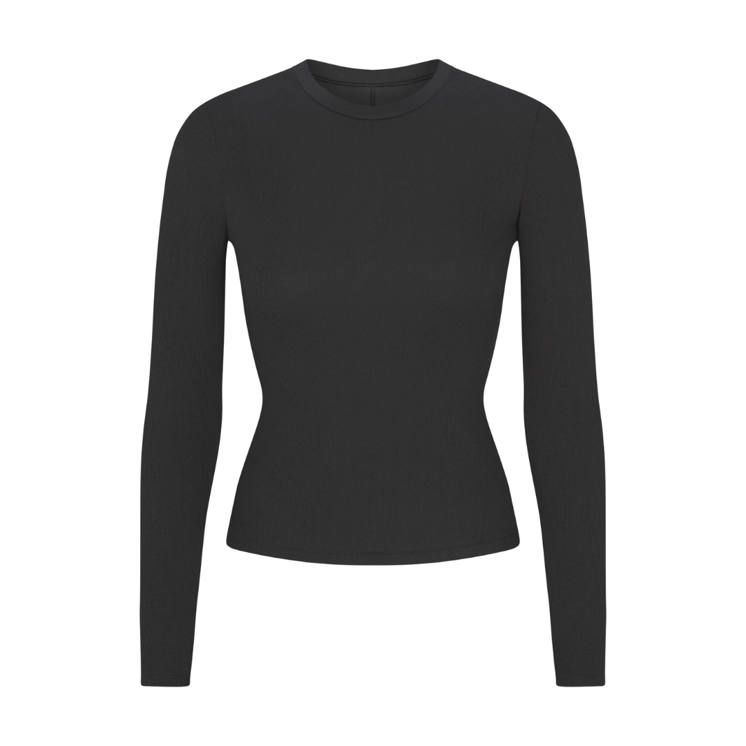 LONG SLEEVE COTTON RIB