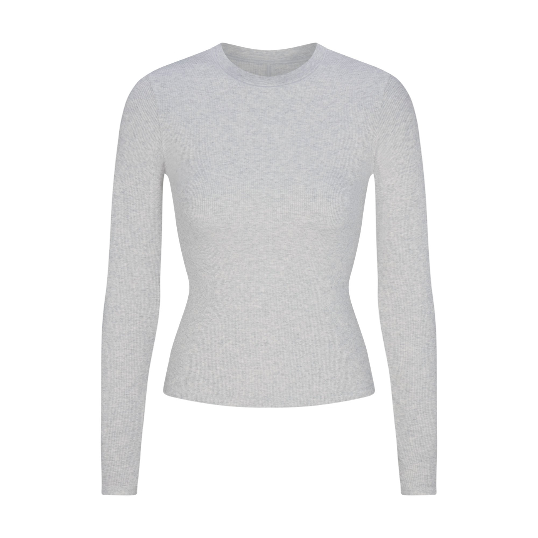 LONG SLEEVE COTTON RIB