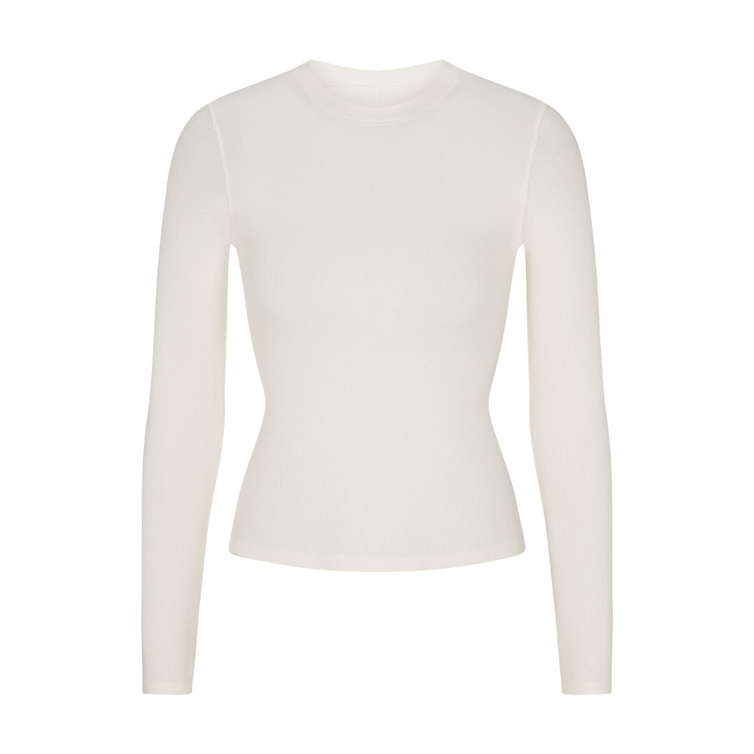LONG SLEEVE COTTON RIB