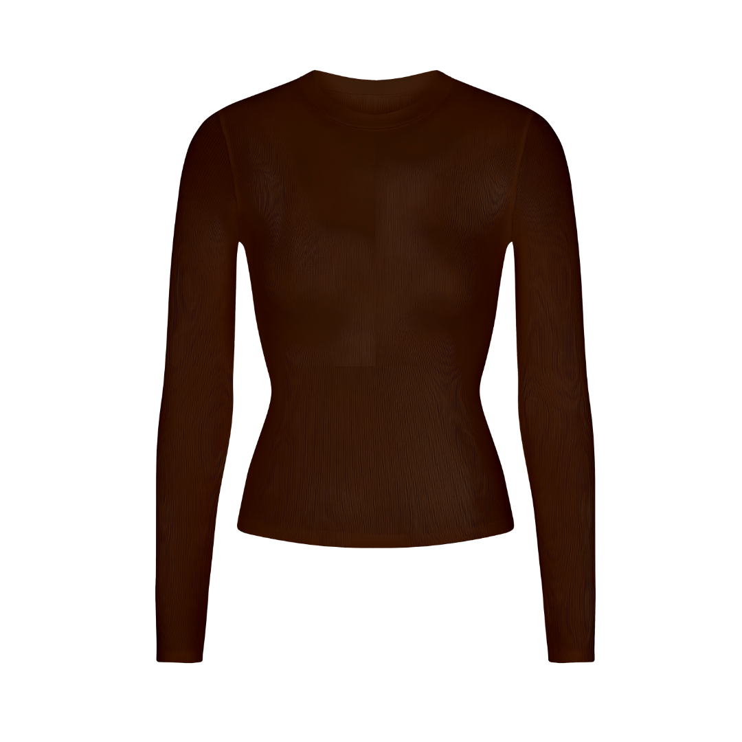 LONG SLEEVE COTTON RIB