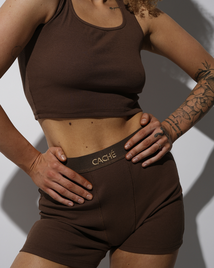 SHORT COTTON RIB